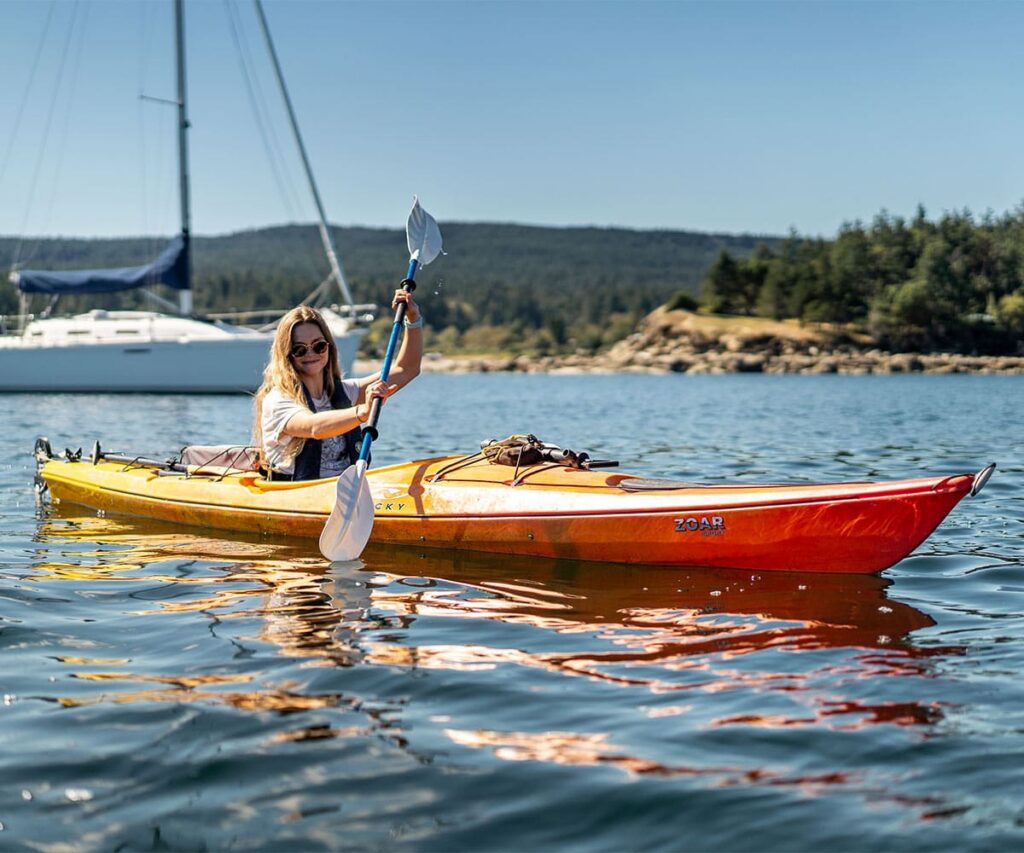 Woman Kayaking