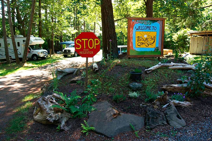 Hornby Island, BC Tribune Bay Campsite