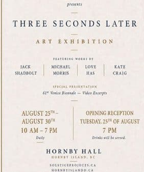 Poster for art show aug 26